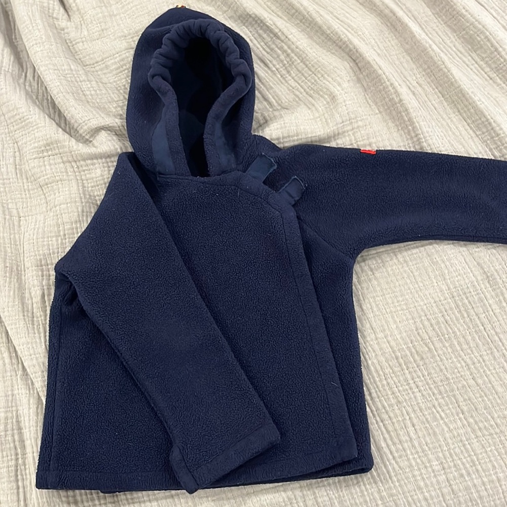 Boys Navy blue Widgeon fleece jacket size 4T